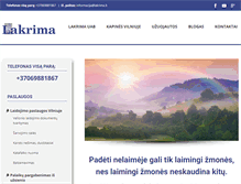 Tablet Screenshot of lakrima.lt